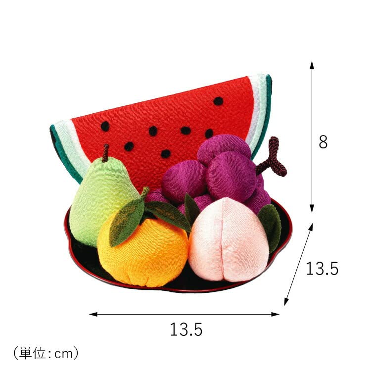 Amazon.co.jp: お供え 『 ちりめん飾り 果物盛り 』 お盆飾り ちりめん